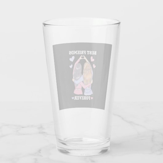 Beste vrienden Forever Glas (Achterkant)