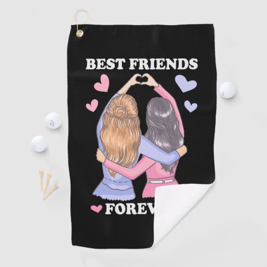 Beste vrienden Forever Golfhanddoek (Insitu)