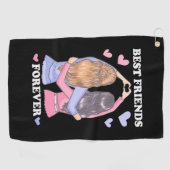 Beste vrienden Forever Golfhanddoek (Horizontaal)
