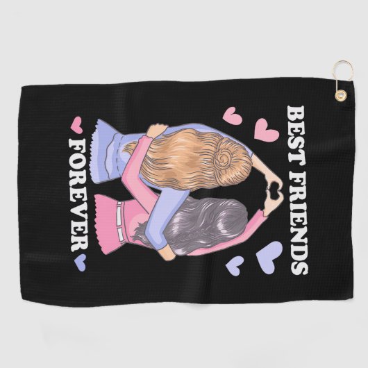 Beste vrienden Forever Golfhanddoek (Horizontaal)