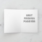 Beste vrienden Forever Kaart (Binnen)