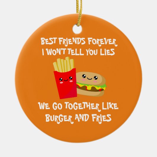 Beste vrienden Forever Keramisch Ornament (Voorkant)