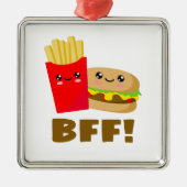 Beste vrienden Forever Metalen Ornament (Voorkant)