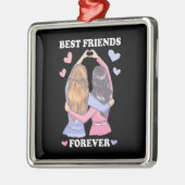 Beste vrienden Forever Metalen Ornament (Links)