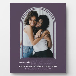 Beste vrienden Forever | Moderne, eenvoudige foto Fotoplaat