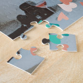 Beste vrienden Forever | Moderne minimale BFF-foto Legpuzzel (Zijkant)