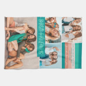 Beste vrienden Forever | Moderne Stripes BFF 4 Fot Theedoek (Horizontaal)