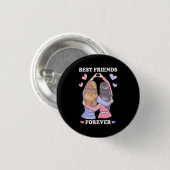 Beste vrienden Forever Ronde Button 3,2 Cm (Voorkant /achterkant)