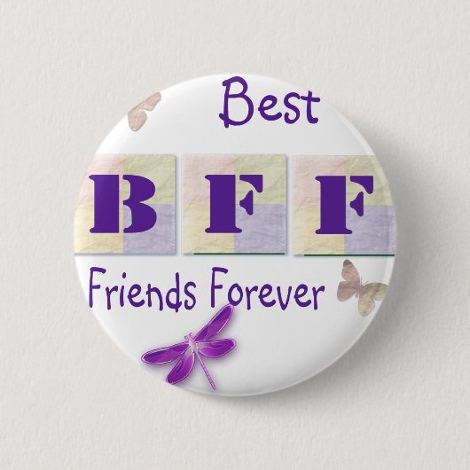 Beste vrienden Forever Ronde Button 5,7 Cm (Voorkant)