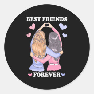 Beste vrienden Forever Ronde Sticker