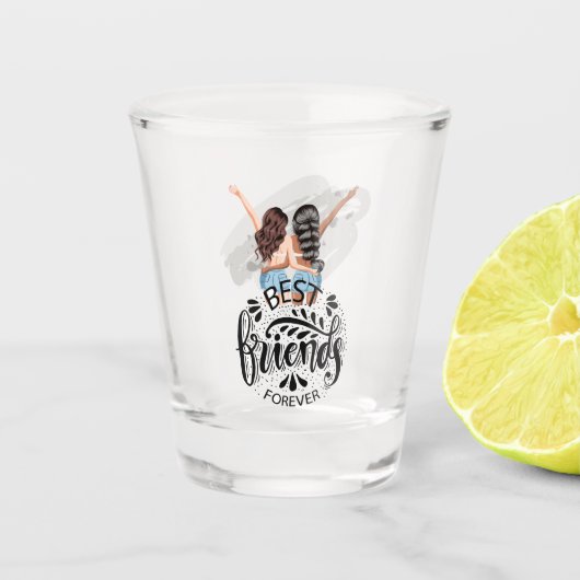 Beste vrienden Forever Shot Glas (Voorkant)