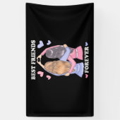 Beste vrienden Forever Spandoek (Verticaal)