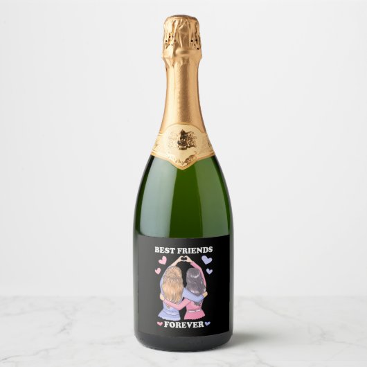 Beste vrienden Forever Sparkling Wijnetiket (Voorkant)