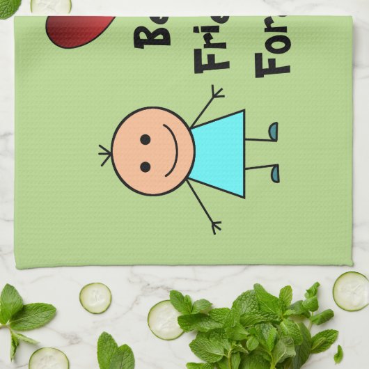 Beste vrienden Forever Theedoek (Gevouwen)