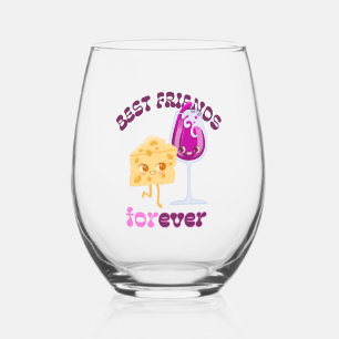 Beste vrienden Forever Wijnglas Zonder Voet