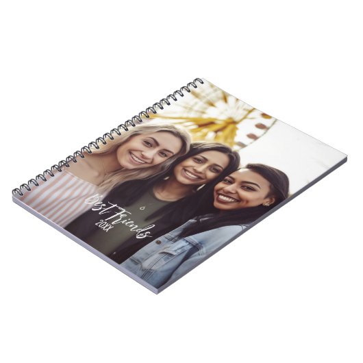 Beste Vrienden Foto BFF Besties Custom Afbeelding  Notitieboek (Linkerzijde)