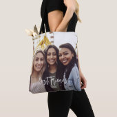 Beste Vrienden Foto BFF Besties Custom Tote Bag (Dichtbij)