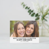 Beste vrienden Foto Birthday Briefkaart (Staand voorkant)