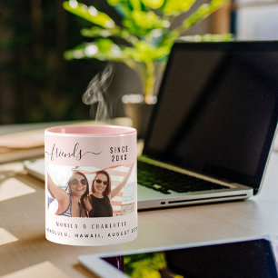 Beste vrienden foto blush roze mok