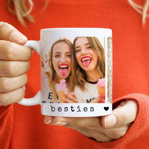 Beste Vrienden Foto Collage Beste Vriendinnen Vrie Tweekleurige Koffiemok