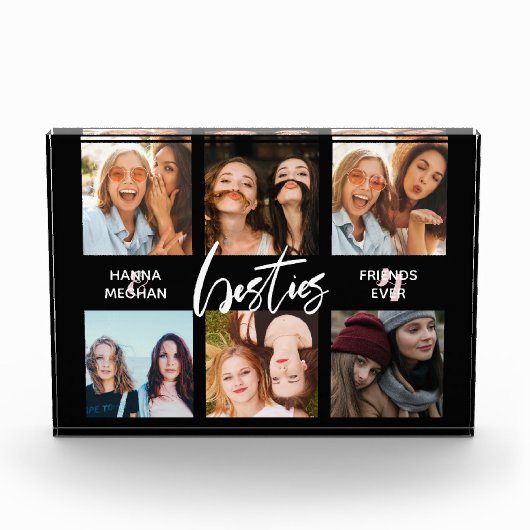 Beste vrienden Foto collage Black (Voorkant)