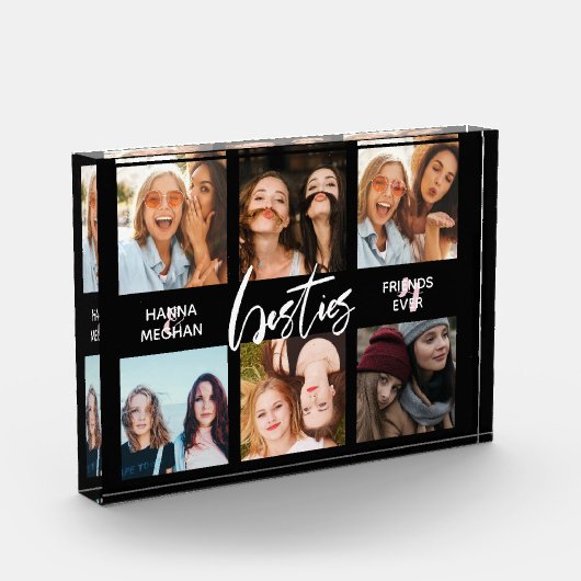 Beste vrienden Foto collage Black (Links)