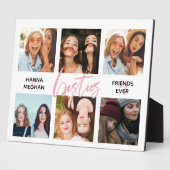 Beste vrienden Foto collage roze bessen Fotoplaat (Zijkant)