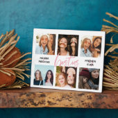 Beste vrienden Foto collage roze bessen Fotoplaat (Zijkant)