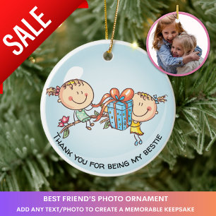 Beste Vrienden Foto Gift BFF Kerst Decoratie