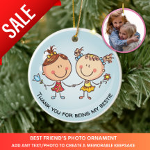 Beste Vrienden Foto Gift FOTO Kerstmis Decoratie