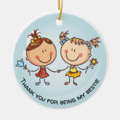 Beste Vrienden Foto Gift FOTO Kerstmis Decoratie (Voorkant)