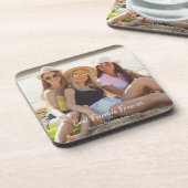 Beste vrienden Foto Namen Bier Onderzetter (Linkerzijde)