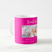 Beste vrienden foto namen heet roze koffiemok (Voorkant links)