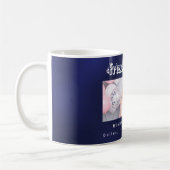 Beste vrienden foto namen navy blauw koffiemok (Links)