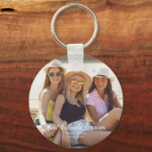 Beste vrienden Foto Namen Sleutelhanger (Voorkant)