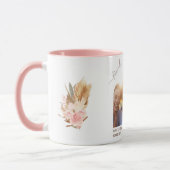 Beste vrienden foto pampa's roos gouden roze bloem mok (Links)