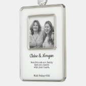 Beste Vrienden Foto Vakantie Kerstmis Ornament (Links)
