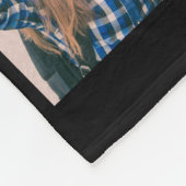 Beste Vrienden Foto Zwart Fleece Deken (Hoek)