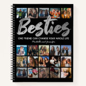 Beste vrienden | Fotocollage Besties Notitieboek (Voorkant)