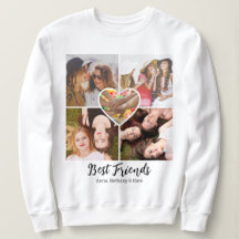 Beste Vrienden Fotocollage Grid & Heart Custom