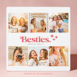 Beste vrienden Fotocollage met namen Fotoplaat<br><div class="desc">Geniet van uw onvergetelijke momenten van vriendschap met onze Best Friends Photo Collage Plaque. Dit moderne en stijlvolle lijst is voorzien van het woord "besties" in vetgedrukte typografie en bevat een aanpasbare collage waar u uw favoriete afbeeldingen kunt weergeven met uw beste vriend. Het dient als een doordacht persoonlijk geschenk...</div>