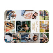 Beste vrienden fotocollage schattig gepersonalisee magneet (Horizontaal)