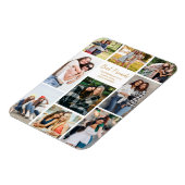 Beste vrienden fotocollage schattig gepersonalisee magneet (Linkerzijde)