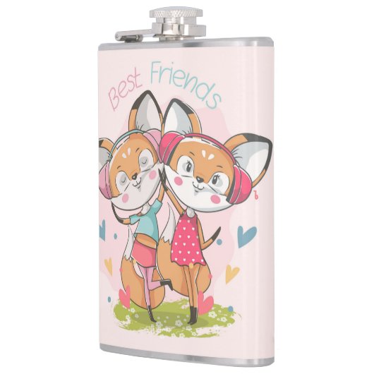 Beste vrienden Fox Heupfles (Links)