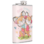 Beste vrienden Fox Heupfles (Rechts)