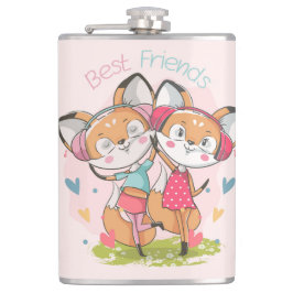 Beste vrienden Fox Heupfles