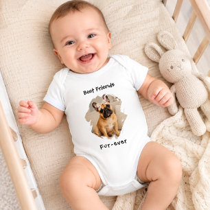 Beste vrienden fur-ever hondenfoto romper