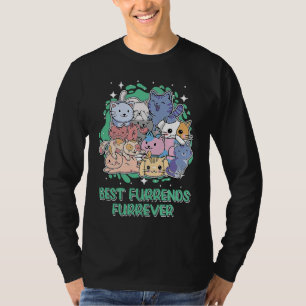 Beste vrienden Furrever kat vrienden kitten dier T-shirt