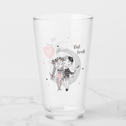 Beste vrienden glas (Achterkant)