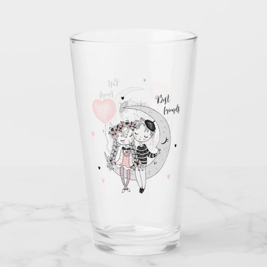 Beste vrienden glas (Voorkant)